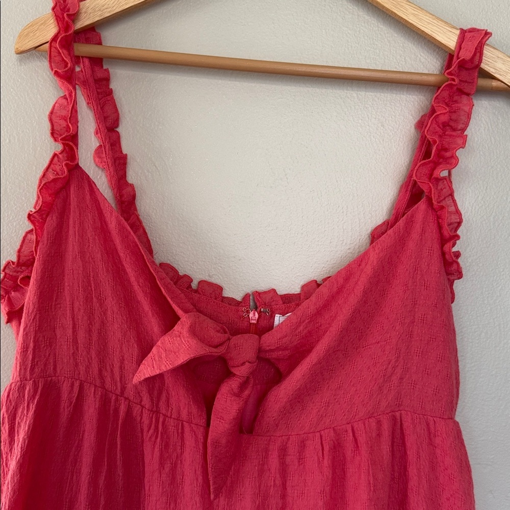Nwt Sage the label red babydoll Dress large - Picture 2 of 6